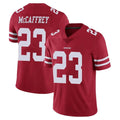 SF.49ers #23 Christian McCaffrey Player Red Limited Vapor Untouchable Home Game BALCE Stitched Jerseys