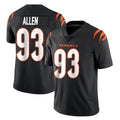 C.Bengals #93 Jonathan Allen Player Black Vapor Untouchable Limited Home Game BALCE Stitched Jerseys