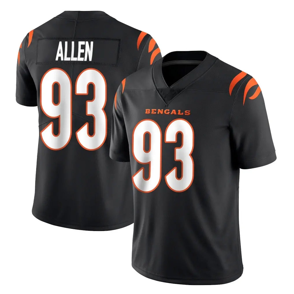 C.Bengals #93 Jonathan Allen Player Black Vapor Untouchable Limited Home Game BALCE Stitched Jerseys