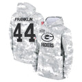 GB.Packers #44 Zaire Franklin Player Arctic Camo Salute to Service Hoodies Limited Game BALCE Stitched Jerseys