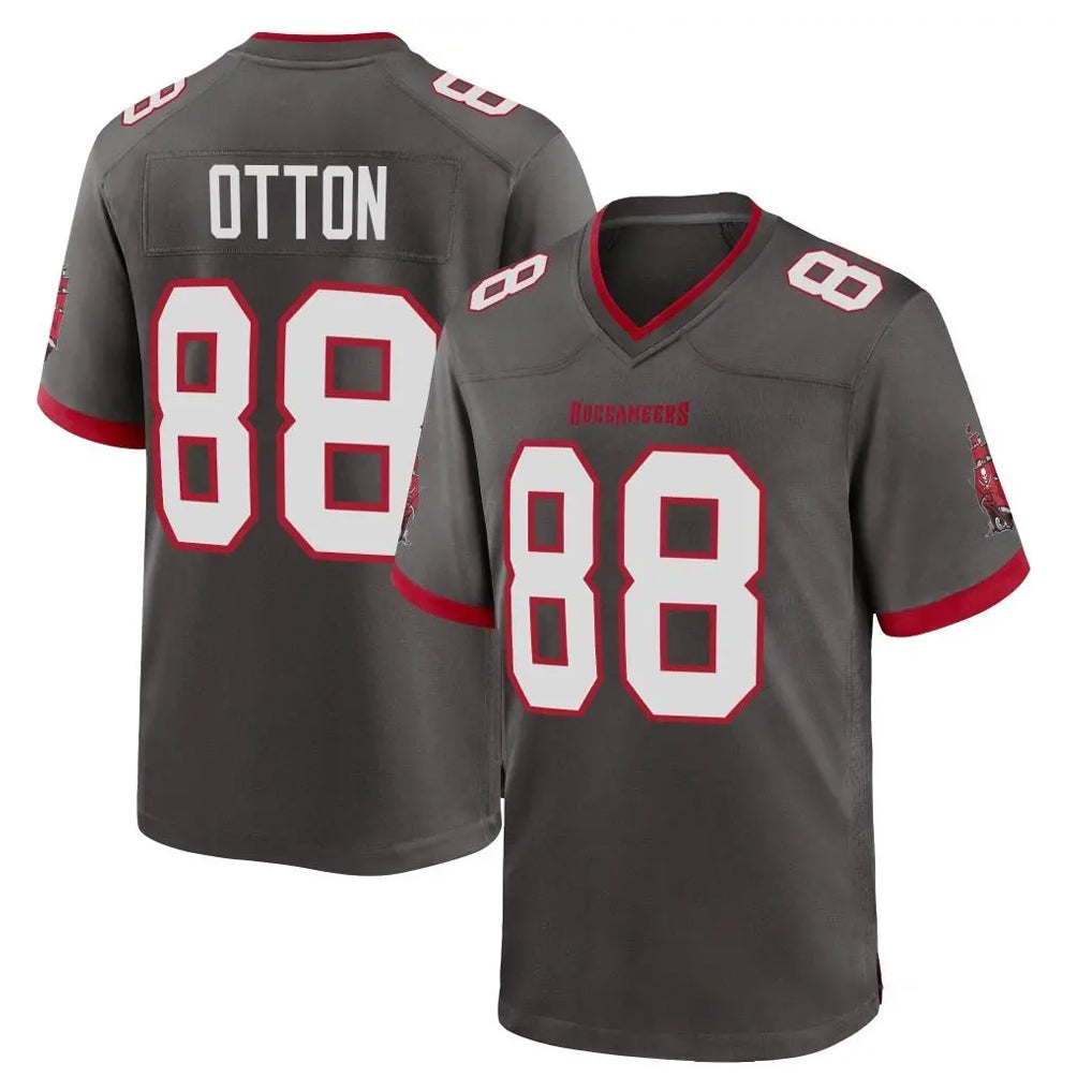 TB.Buccaneers #88 Cade Otton Player Pewter Alternate Home Game BALCE Stitched Jerseys