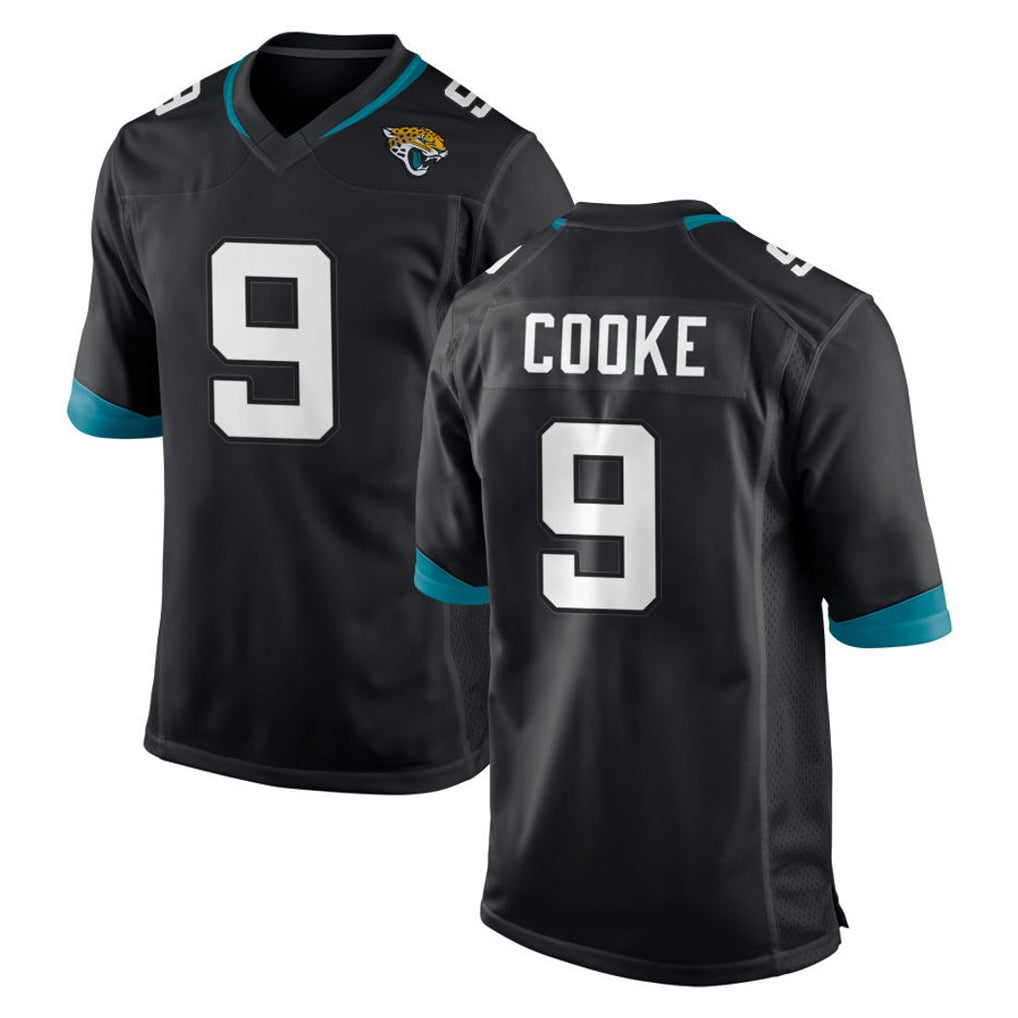J.Jaguars #9 Logan Cooke Player Black Home Game BALCE Stitched Jerseys