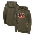 C.Bengals ## Bengals Blank Player Olive Salute to Service Performance Pullover Hoodie BALCE Stitched Jerseys