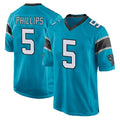 C.Panthers #5 Jaelan Phillips Player Blue Game BALCE Stitched Jerseys
