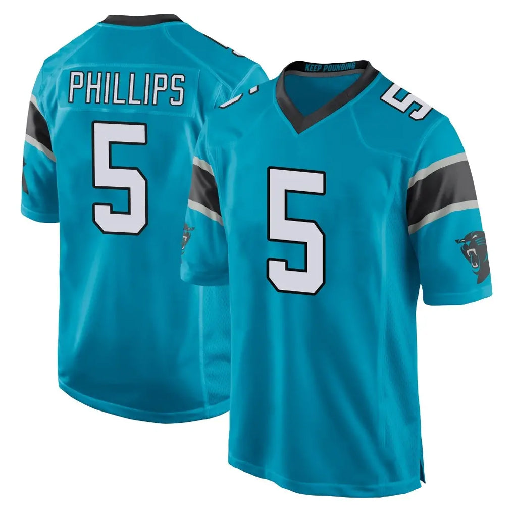 C.Panthers #5 Jaelan Phillips Player Blue Game BALCE Stitched Jerseys