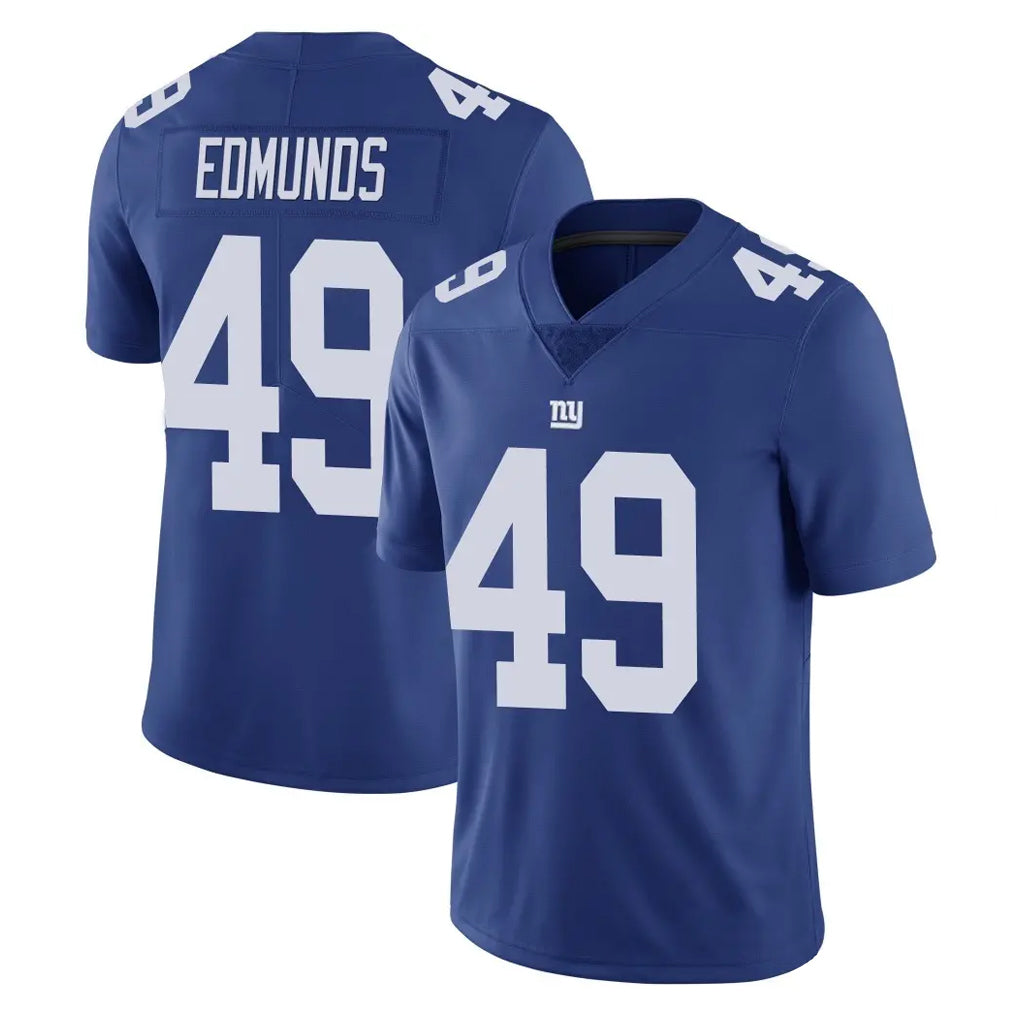 NY.Giants #49 Tremaine Edmunds Player Royal Limited Vapor Untouchable Home Game BALCE Stitched Jerseys