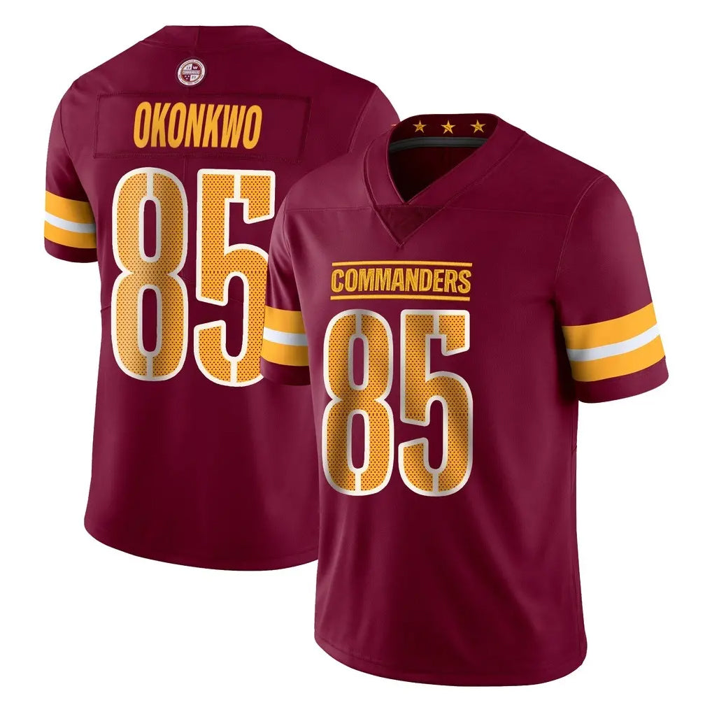 W.Commanders #85 Chig Okonkwo Player Burgundy Limited Vapor Home Game BALCE Stitched Jerseys
