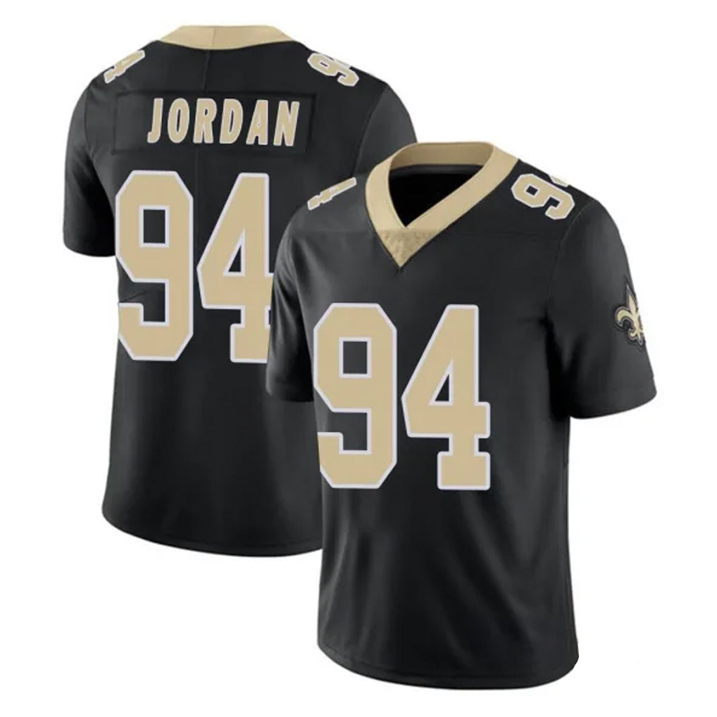 NO.Saints #94 Cameron Jordan Player Black Limited Vapor Untouchable Home Game BALCE Stitched Jerseys