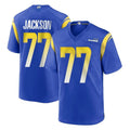 LA.Rams #77 Alaric Jackson Player Royal Home Game BALCE Stitched Jerseys