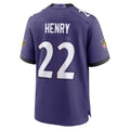 B.Ravens #22 Derrick Henry Player Purple Home Game BALCE Stitched Jerseys