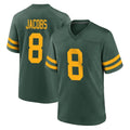 GB.Packers #8 Josh Jacobs Player Green Alternate Home Game BALCE Stitched Jerseys