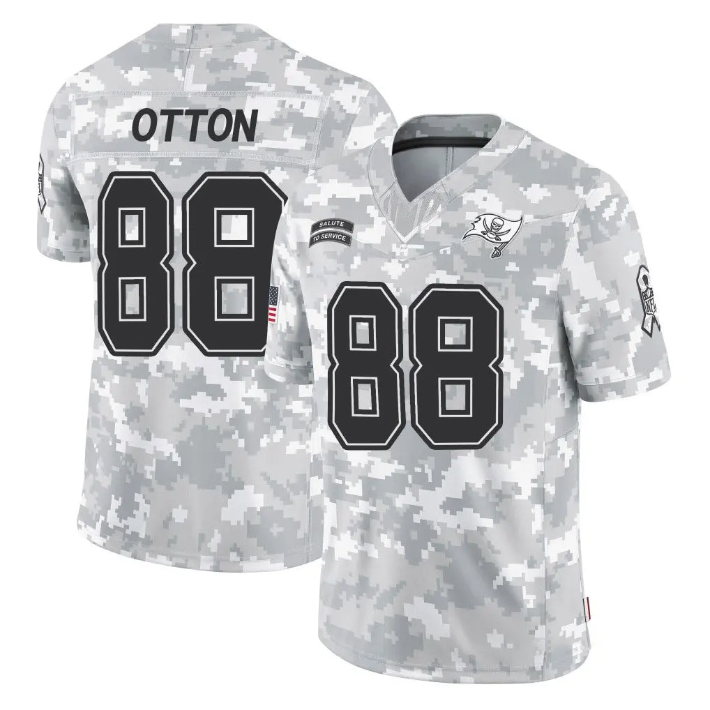 TB.Buccaneers #88 Cade Otton Player Arctic Camo Limited Salute To Service Home Game BALCE Stitched Jerseys