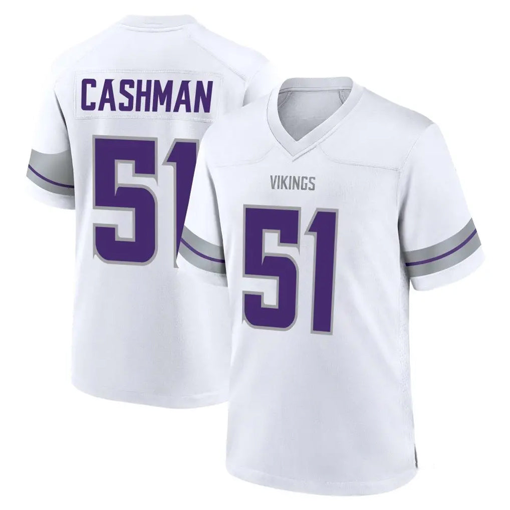 M.Vikings #51 Blake Cashman Player White Alternate Home Game BALCE Stitched Jerseys