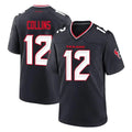 H.Texans #12 Nico Collins Player Navy Team Home Game BALCE Stitched Jerseys