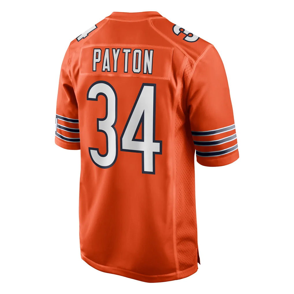 C.Bears #34 Walter Payton Player Orange Home Game BALCE Stitched Jerseys