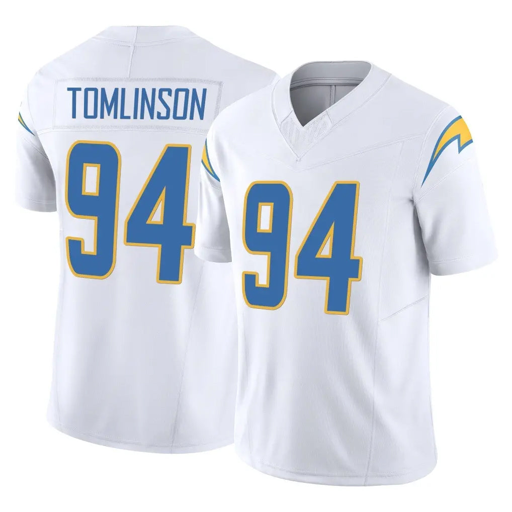 LA.Chargers #94 Dalvin Tomlinson Player White Limited Vapor F.U.S.E. Home Game BALCE Stitched Jerseys