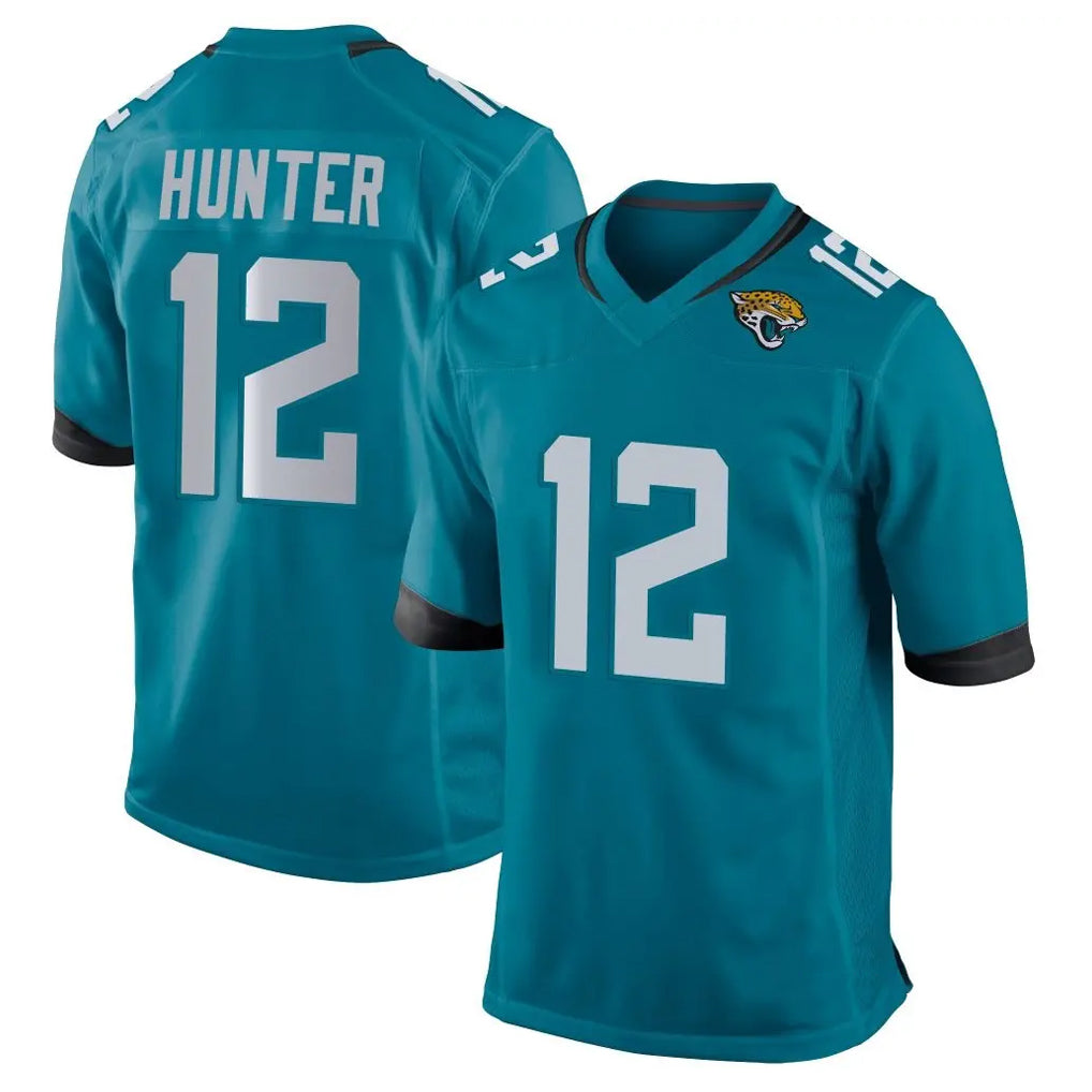 J.Jaguars #12 Travis Hunter Player Teal Home Game BALCE Stitched Jerseys