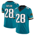 J.Jaguars #28 Fred Taylor Player Teal Prowler Throwback Vapor F.U.S.E. Limited Home Game BALCE Stitched Jerseys