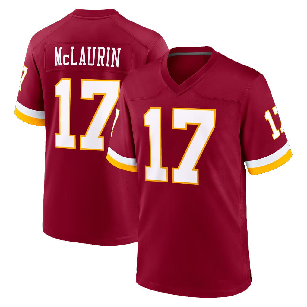 W.Commanders #17 Terry Mclaurin Player Burgundy Game Home BALCE Stitched Jerseys