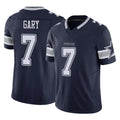 D.Cowboys #7 Rashan Gary Player Navy Limited Vapor F.U.S.E. Home Game BALCE Stitched Jerseys