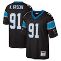 C.Panthers #91 Kevin Greene Player Black Mitchell & Ness Legacy Replica BALCE Stitched Jerseys