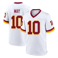 W.Commanders #10 Tress Way Player White Home Game BALCE Stitched Jerseys