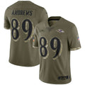 B.Ravens #89 Mark Andrews Player Olive Salute To Service Limited BALCE Stitched Jerseys