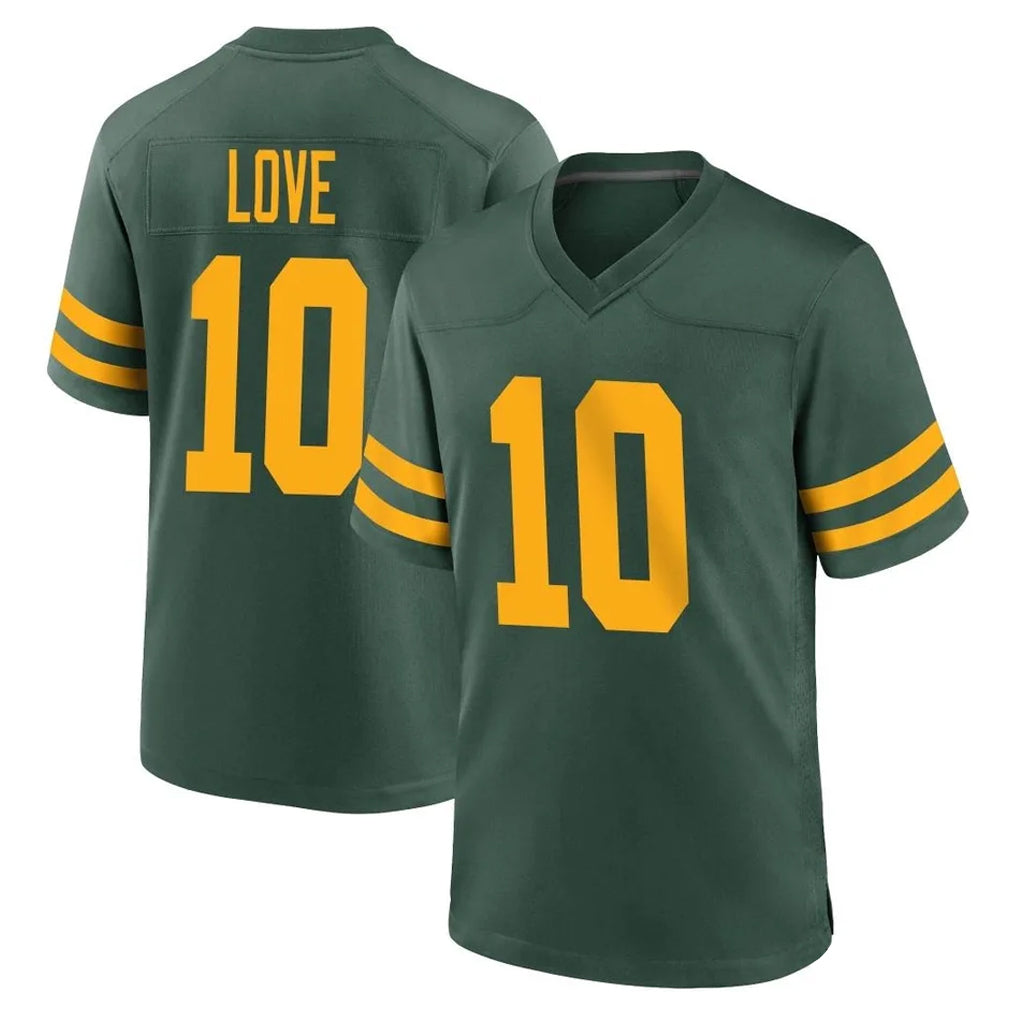 GB.Packers #10 Jordan Love Player Green Alternate Home Game BALCE Stitched Jerseys
