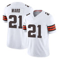 C.Browns #21 Denzel Ward Player White Vapor F.U.S.E. Limited Home Game BALCE Stitched Jerseys