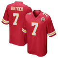 KC.Chiefs #7 Harrison Butker Player Red Home Game BALCE Stitched Jerseys