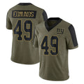 NY.Giants #49 Tremaine Edmunds Player Olive Salute To Service Limited Game BALCE Stitched Jerseys