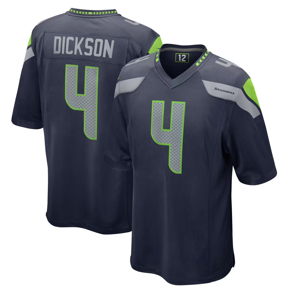 S.Seahawks #4 Michael Dickson Player Navy Home Game BALCE Stitched Jerseys
