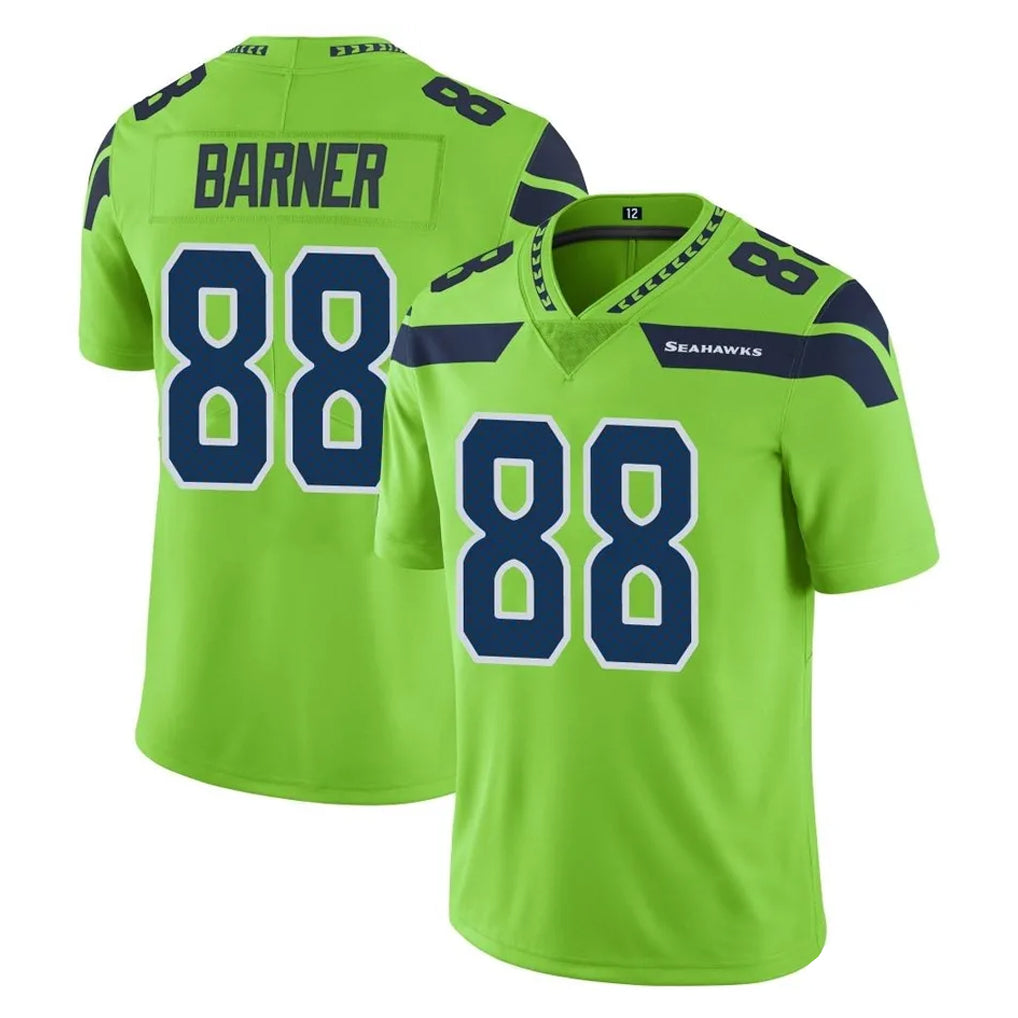 S.Seahawks #88 AJ Barner Player Green Limited Color Rush Home Game BALCE Stitched Jerseys