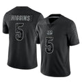 C.Bengals #5 Tee Higgins Player Black Reflective Limited Game BALCE Stitched Jerseys