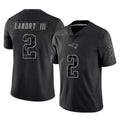 NE.Patriots #2 Harold Landry III Player Black Reflective LImited Home Game BALCE Stitched Jerseys