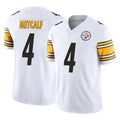 P.Steelers #4 DK Metcalf Player White Limited Vapor F.U.S.E. Home Game BALCE Stitched Jerseys