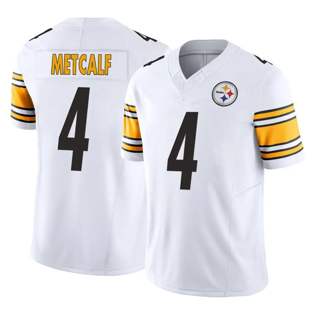 P.Steelers #4 DK Metcalf Player White Limited Vapor F.U.S.E. Home Game BALCE Stitched Jerseys