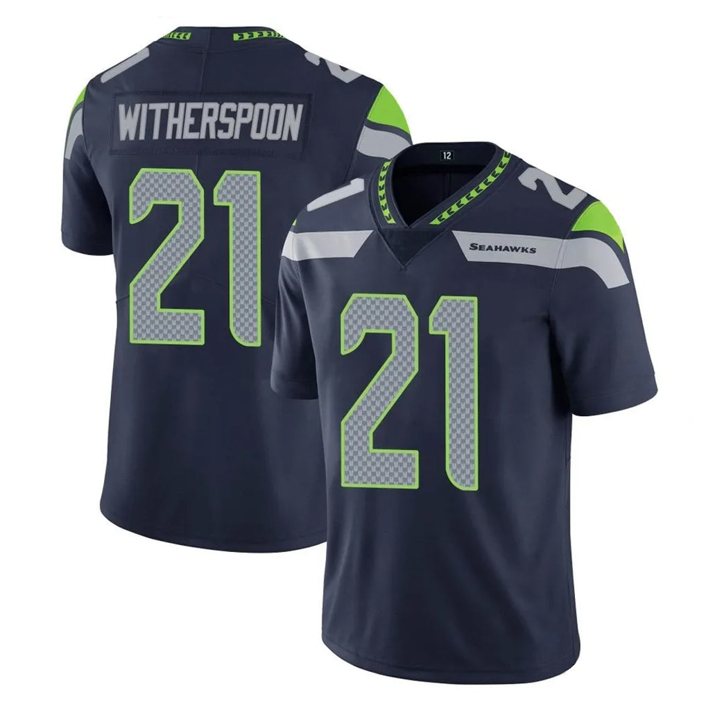 S.Seahawks #21 Devon Witherspoon Player Navy Limited Vapor Untouchable Home Game BALCE Stitched Jerseys
