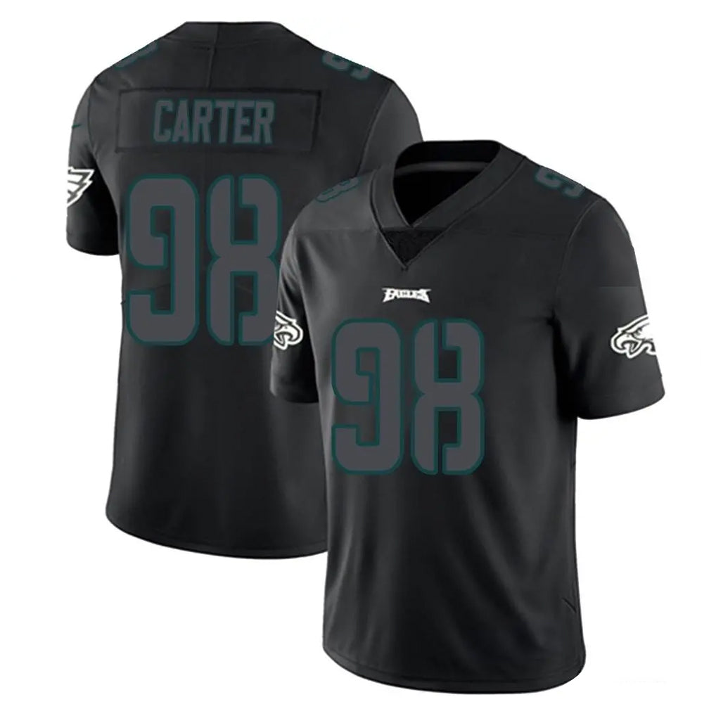 P.Eagles #98 Jalen Carter Player Limited Black Impact Home Game BALCE Stitched Jerseys