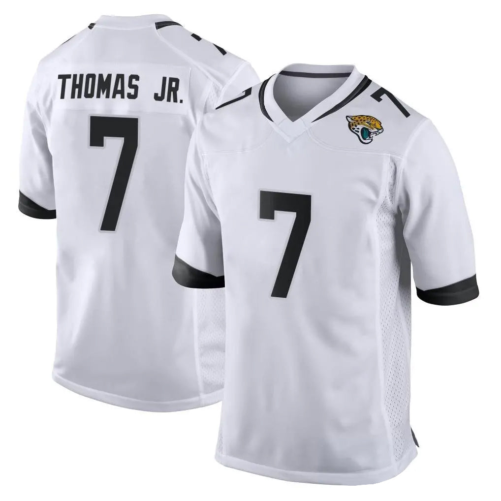 J.Jaguars #7 Brian Thomas Jr. Player White Home Game BALCE Stitched Jerseys