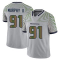 S.Seahawks #91 Byron Murphy II Player Grey Limited 2025 Rivalries Collection Home Game BALCE Stitched Jerseys
