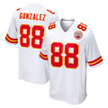KC.Chiefs #88 Tony Gonzalez Player White Home Game BALCE Stitched Jerseys