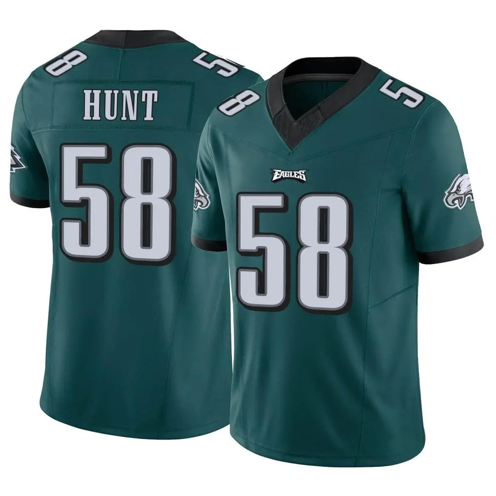 P.Eagles #58 Jalyx Hunt Player Team Color Green Limited Vapor F.U.S.E. Home Game BALCE Stitched Jerseys
