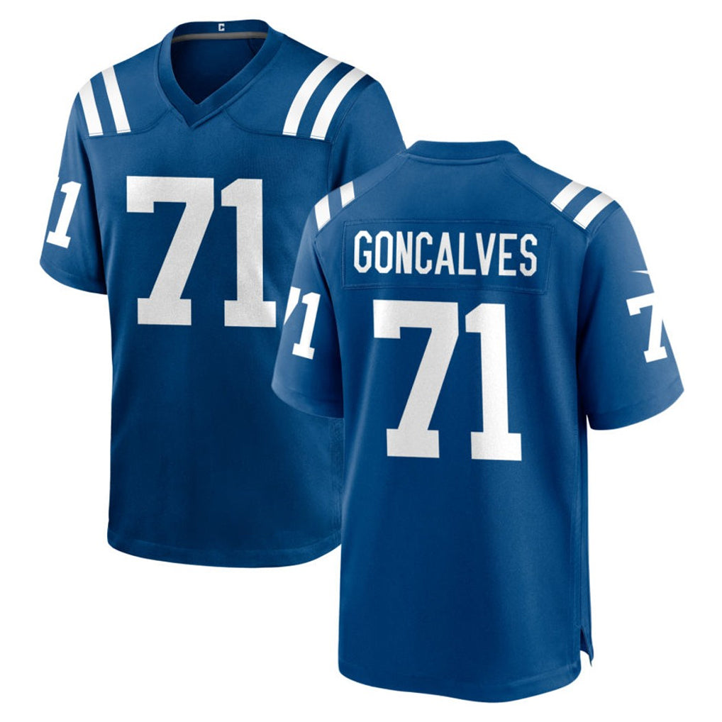 IN.Colts #71 Matt Goncalves Player Royal Home Game BALCE Stitched Jerseys