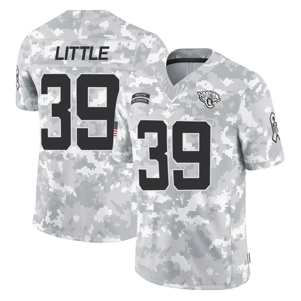 J.Jaguars #39 Cam Little Player Arctic Camo Salute To Service Limited Game BALCE Stitched Jerseys
