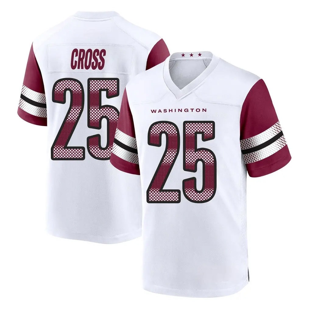 W.Commanders #25 Nick Cross Player White Game Home BALCE Stitched Jerseys