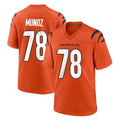 C.Bengals #78 Anthony Munoz Player Orange Home Game BALCE Stitched Jerseys