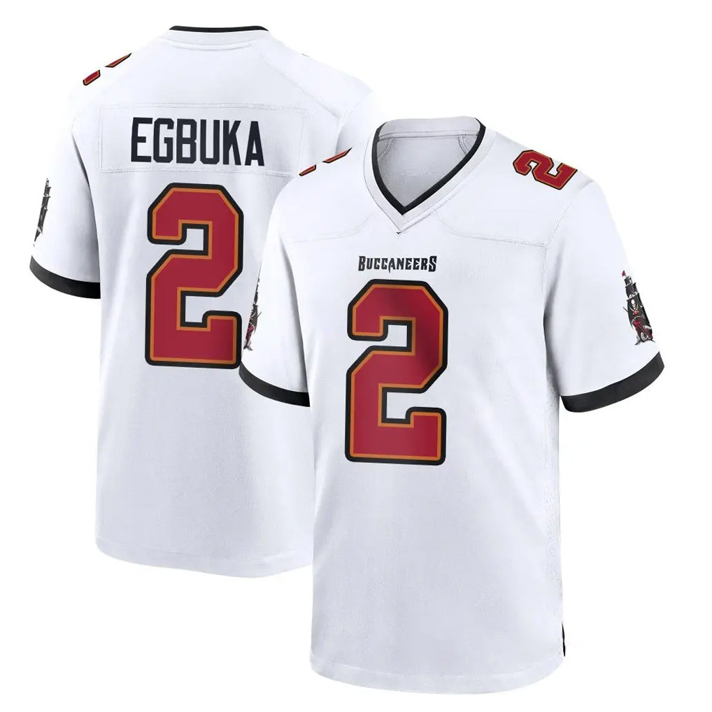 TB.Buccaneers #2 Emeka Egbuka Player White Home Game BALCE Stitched Jerseys