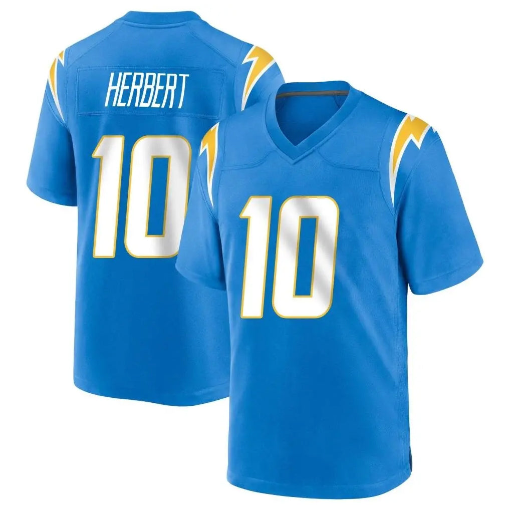 LA.Chargers #10 Justin Herbert Player Blue Home Game BALCE Stitched Jerseys