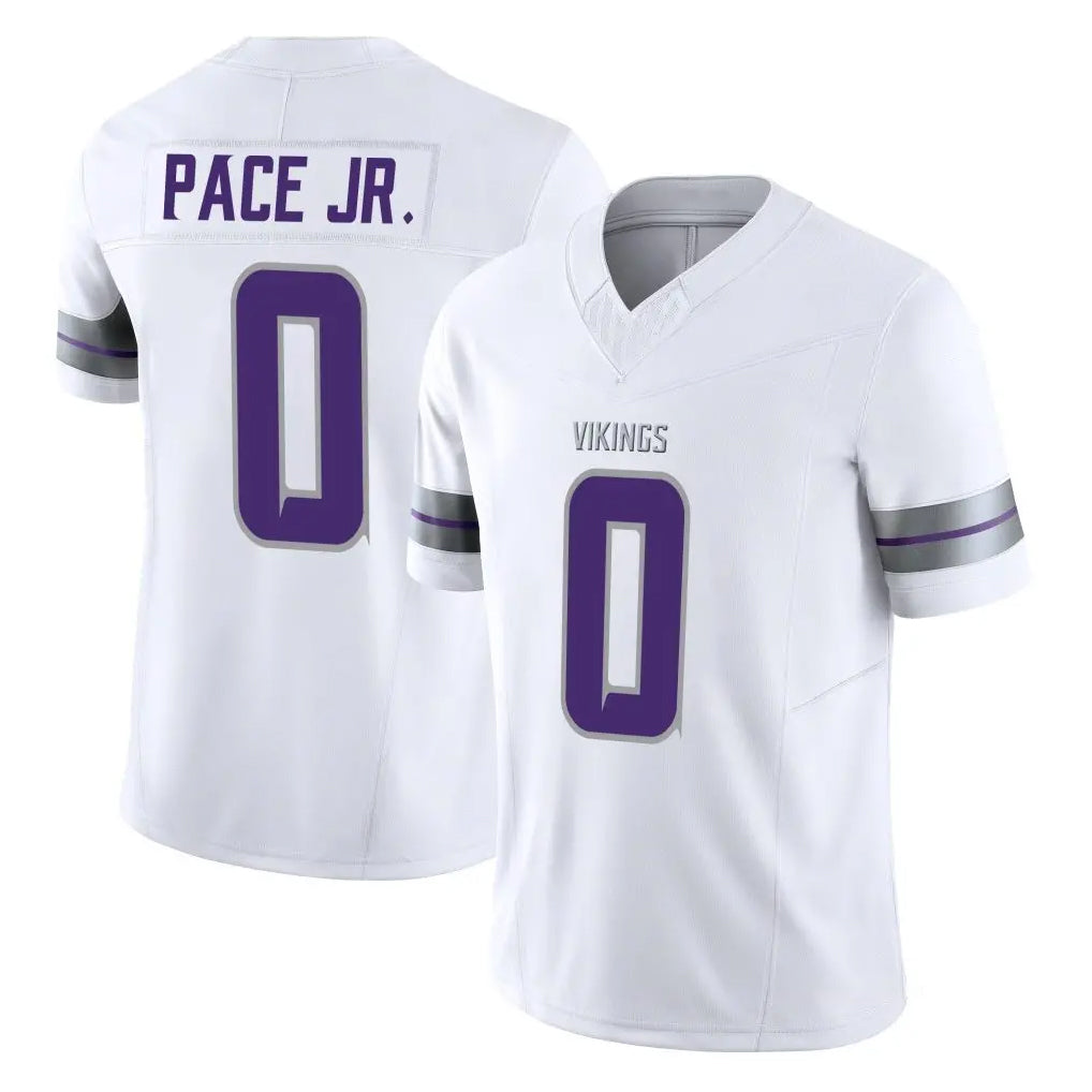 M.Vikings #0 Ivan Pace Jr. Player White Limited Alternate Vapor F.U.S.E. Home Game BALCE Stitched Jerseys